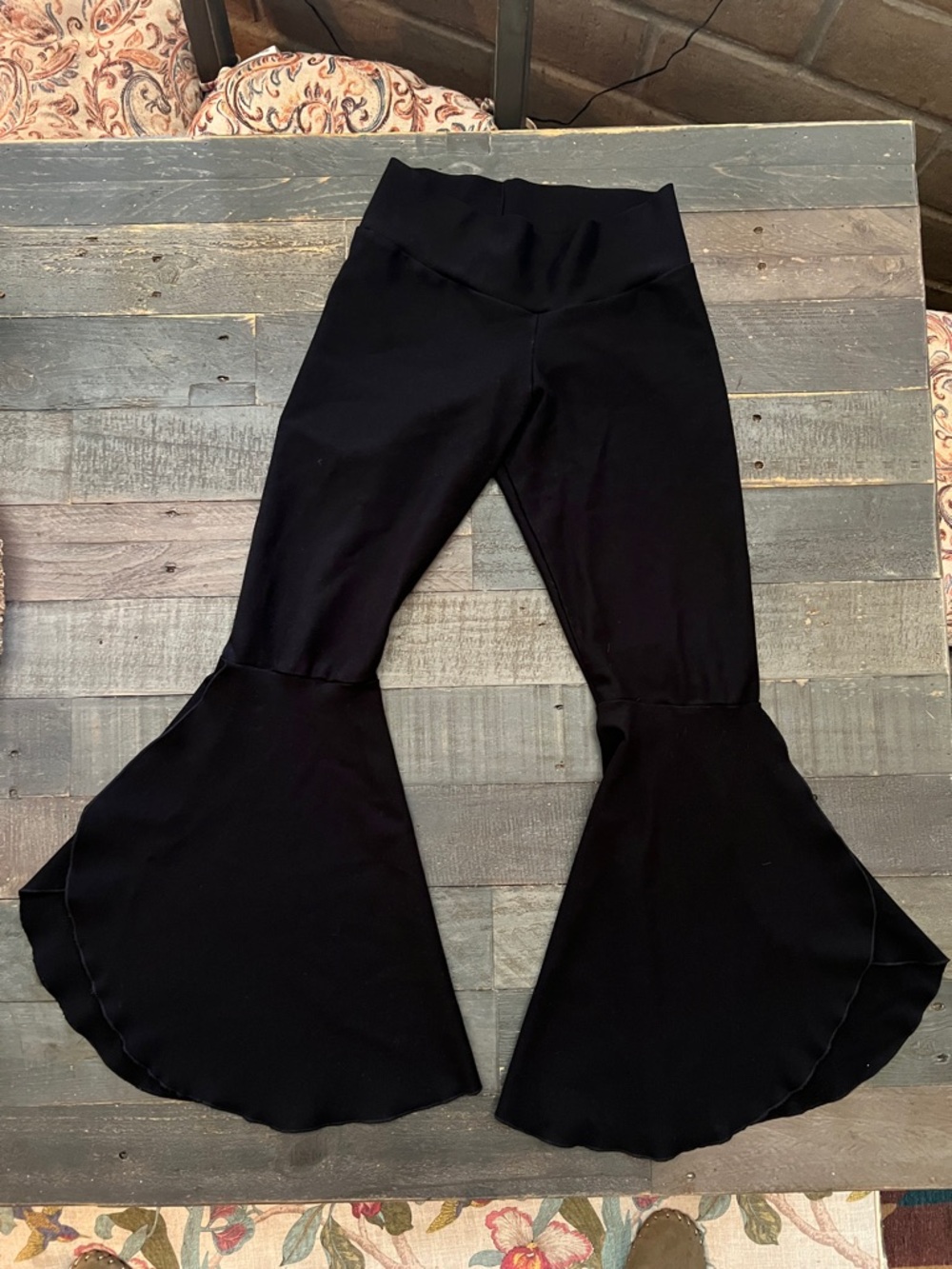 Black Flared Festival Leggings